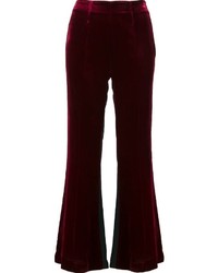 dunkelrote Hose von Roland Mouret