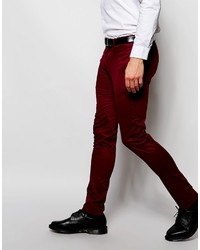 dunkelrote Hose von Asos