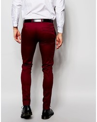 dunkelrote Hose von Asos