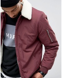 dunkelrote Jacke von Asos