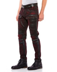 dunkelrote Jeans von Cipo & Baxx