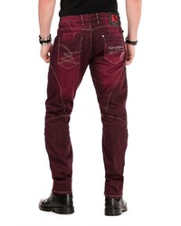 dunkelrote Jeans von Cipo & Baxx