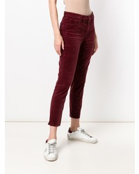 dunkelrote Jeans von J Brand