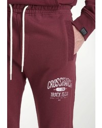 dunkelrote Jogginghose von Crosshatch