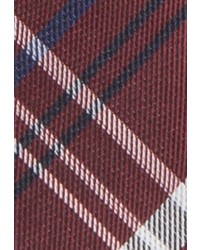 dunkelrote Krawatte mit Schottenmuster von Seidensticker
