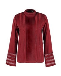 dunkelrote Langarmbluse von IVY & OAK