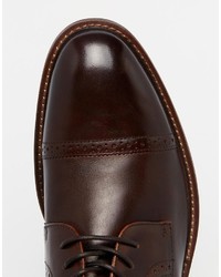 dunkelrote Leder Brogues von Aldo