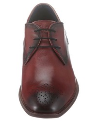 dunkelrote Leder Brogues von BRUNO BANANI