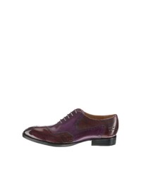 dunkelrote Leder Brogues von Melvin&Hamilton