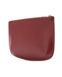 dunkelrote Leder Clutch von A.P.C.