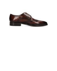 dunkelrote Leder Derby Schuhe von Melvin&Hamilton