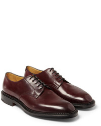 dunkelrote Leder Derby Schuhe von Edward Green