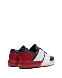 dunkelrote Leder niedrige Sneakers von Jordan