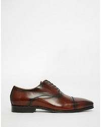 dunkelrote Leder Oxford Schuhe von Aldo