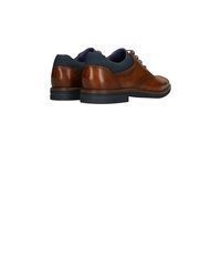 dunkelrote Leder Oxford Schuhe von Bugatti