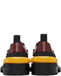 dunkelrote Leder Oxford Schuhe von Toga Virilis