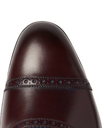 dunkelrote Leder Oxford Schuhe von Edward Green