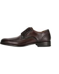 dunkelrote Leder Oxford Schuhe von Clarks