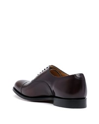 dunkelrote Leder Oxford Schuhe von Church's