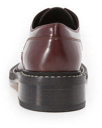 dunkelrote Leder Oxford Schuhe von Rag & Bone