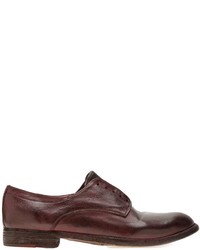 dunkelrote Leder Oxford Schuhe von Officine Creative