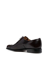 dunkelrote Leder Oxford Schuhe von Church's