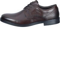 dunkelrote Leder Oxford Schuhe von Rieker