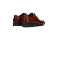 dunkelrote Leder Oxford Schuhe von Salamander