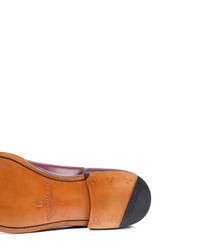 dunkelrote Leder Oxford Schuhe von SHOEPASSION