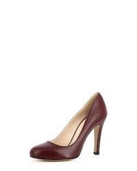 dunkelrote Leder Pumps von Evita