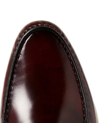 dunkelrote Leder Slipper von Harry's of London