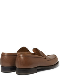 dunkelrote Leder Slipper