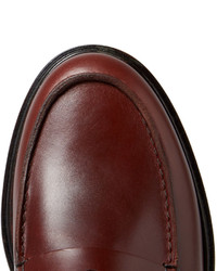 dunkelrote Leder Slipper von A.P.C.