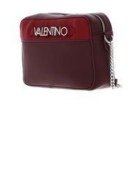dunkelrote Leder Umhängetasche von VALENTINO BAGS
