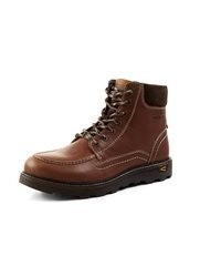 dunkelrote Lederfreizeitstiefel von camel active