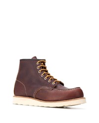 dunkelrote Lederfreizeitstiefel von Red Wing Shoes