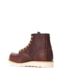 dunkelrote Lederfreizeitstiefel von Red Wing Shoes