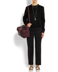 dunkelrote Lederhandtasche von Givenchy