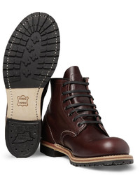 dunkelrote Lederstiefel von Red Wing Shoes