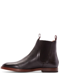 dunkelrote Lederstiefel von H By Hudson