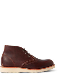 dunkelrote Lederstiefel von Red Wing Shoes