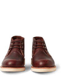 dunkelrote Lederstiefel von Red Wing Shoes