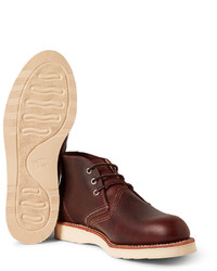 dunkelrote Lederstiefel von Red Wing Shoes