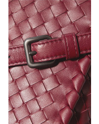 dunkelrote Ledertaschen von Bottega Veneta