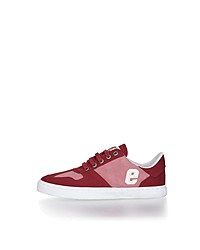 dunkelrote niedrige Sneakers von Ethletic