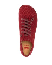 dunkelrote niedrige Sneakers von Camper