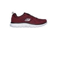 dunkelrote niedrige Sneakers von Skechers