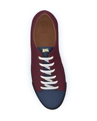 dunkelrote niedrige Sneakers von Swear