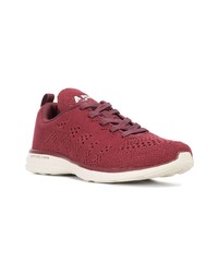 dunkelrote niedrige Sneakers von Apl