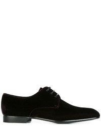 dunkelrote Oxford Schuhe von Salvatore Ferragamo